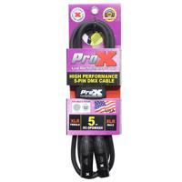 

ProX XC-5PDMX05 5' 5-Pin DMX XLR5-M to XLR5-F High Performance Cable