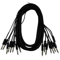 

ProX XC-8PP10 10' 8-Channel 1/4" TS to 1/4" TR Mono Connections Male Unbalanced Snake