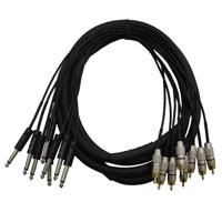 

ProX XC-8PR10 10' 8-Channel 1/4" TS to RCA Male Unbalanced Snake