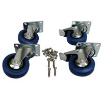 

ProX X-CASTER-4 4" Casters, Set of 4, Blue