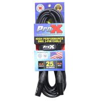 

ProX XC-DMX25 25' 3-Pin DMX XLR3-M to XLR3-F High Performance Cable