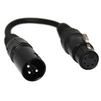

ProX XC-DMX3M5F 6" DMX XLR3-M to XLR5-F Cable Adapter