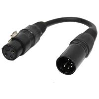 

ProX XC-DMX5M3F 6" DMX XLR5-M to XLR3-F Cable Adapter