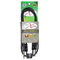 

ProX XC-DP03 3' Dual 1/4" TS-M to Dual 1/4" TS-M Unbalanced High Performance Audio Cable