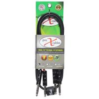

ProX XC-DTRS3 3' Dual 1/4" TRS-M to Dual 1/4" TRS-M Balanced High Performance Audio Cable