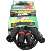 

ProX XC-DXLR03 3' Dual XLR-M to Dual XLR-F Balanced High Performance Audio Cable