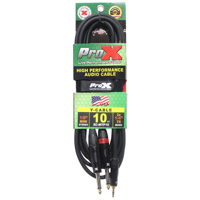 

ProX XC-MYP10 10' 1/8" (3.5mm) Mini-TRS to Dual TS-M Unbalanced High Performance Audio Y Cable