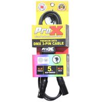 

ProX XCP-DMX05 5' 3-Pin DMX XLR3-M to XLR3-F Premium Data Cable