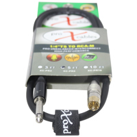 

ProX XC-PR05 5' RCA Male to 1/4" TS Male Unbalanced High Performance Audio Cable