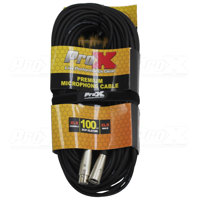 

ProX Premium Series XCP-XLR100 100' XLR-F to XLR-M Balanced Audio Microphone Cable