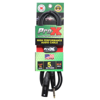

ProX XC-PXM05 5' 1/4" TS-M to XLR-M Unbalanced High Performance Audio Cable