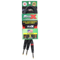 

ProX XC-PYP03 3' 1/4" TS-M to Dual 1/4" TS-M High Performance Audio Cable