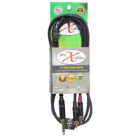 

ProX XC-SYR05 5' 1/4" TRS-M Stereo to Dual RCA-M Unbalanced High Performance Audio Cable