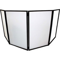 

ProX XF-4X3048 DJ FACADE 4x Black Collapse and Go Facade Panels with Carry Bag, Black & White Scrims