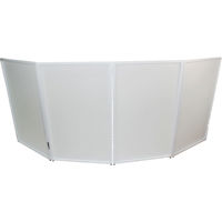

ProX XF-4X3048 DJ FACADE 4x White Collapse and Go Facade Panels with Carry Bag, Black & White Scrims