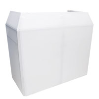 

ProX XF-MESA-MK2 Mesa DJ Facade Table Station, White and Black Scrims, Padded Carry Bag