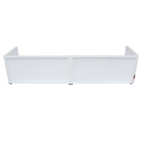 

ProX XF-TTF 6' Table Top DJ Facade with Wedding White Frame with Black & White Scrim