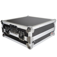 

ProX XS-19MIXLT ATA-300 Style 10U Top Mount 19" Slanted Rackmount Mixer Case, Silver on Black