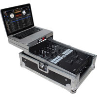 

ProX XS-DJMS9 Flight Case with Sliding Laptop Shelf for Pioneer DJM-S9 Mixer, Silver on Black