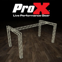 

ProX XTP-E1020-2 Exhibition Module Stand Truss Package, Includes 3m Square Truss Segment, 5x 2.5m Square Truss Segment, 4x 1m Square Truss Segment, 4x 2-Way 90 Degree Square Truss Corner, 2x 2-Way Truss Junction Block, 2x Truss Junction Box Connector Pack