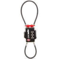 

Pacsafe Travel Sentry Approved 3-Dial Double Cable Lock, Black