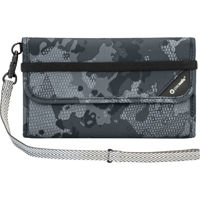

Pacsafe RFIDsafe V250 Anti-Theft RFID Blocking Travel Wallet, Gray Camo