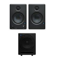 

PreSonus 2x Eris E4.5 HD 2-Way 4.5" Active Studio Monitor with Software Suite, Bundle with Temblor T10 Active 10" Studio Subwoofer