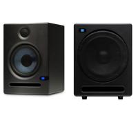 

PreSonus Eris E5 2-Way Active 5.25" Studio Monitor with Software Suite, Bundle with Temblor T10 Active 10" Studio Subwoofer
