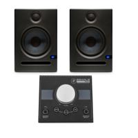 

PreSonus 2x Eris E5 2-Way Active 5.25" Studio Monitor with Software Suite, Bundle with Mackie Big Knob Passive 2x2 Studio Monitor Controller