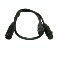 

PSC 3' 3-Pin XLR Male to (2) 3-Pin XLR Females Cable