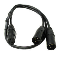 

PSC 3' 3-Pin XLR Female to (2) 3-Pin XLR Males Cable