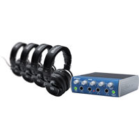 

PreSonus HP4 4-Channel Headphone Distribution Amplifier with 4x HD9 Professional Over-Ear Closed Back Monitoring Headphones