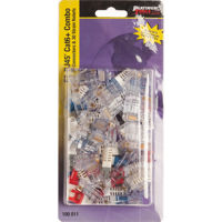 

Platinum Tools EZ-RJ45 Cat6 Connector and Strain Relief Combo, 30-Pack (Clamshell)
