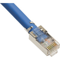 

Platinum Tools RJ45 Cat6A 10-Gig Shielded Connectors with Liner, Solid 3-Prong, 50-Pieces