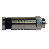 

Platinum Tools F RG11 Compression Connector, Nickel Plate, 4-Pack (Clamshell)