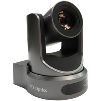 

PTZOptics 2MP Full HD Indoor PTZ Camera, 20x Optical Zoom, 1920x1080 at 60fps, USB 3.0, HDMI, IP Streaming, CVBS, 60.7 degree FOV, Gray