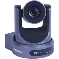 

PTZOptics 30x Optical Zoom Broadcast & Conference Camera, NDI HX, 3G-SDI, HDMI and IP Streaming, CVBS (H.264, H.265 & MJPEG), Gray