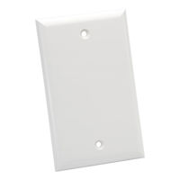 

Platinum Tools Standard 1-Gang Blank Wall Plate, White, 25-Pack