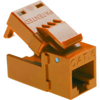 

Platinum Tools EZ-SnapJack Cat6, Orange, 40-Pack