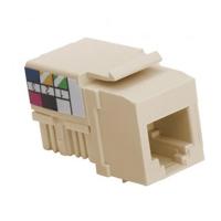 

Platinum Tools Keystone Cat3 6-Pin 110 Jack, Light Almond, 50-Pack