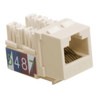 

Platinum Tools Keystone Cat5e 110 Jack, Light Almond, 50-Pack