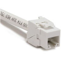 

Platinum Tools Unshielded Tool-Less Keystone Cat6A Jack, White