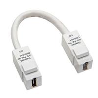 

Platinum Tools Keystone HDMI to HDMI Pigtail Cable, White, Clamshell