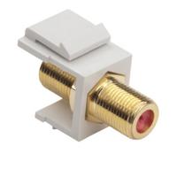 

Platinum Tools Keystone F-Type 3GHz Jack, White, 50-Pack