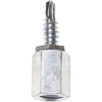 

Platinum Tools Threaded Rod with 3/8"-16 Male Coupler & 3/4" Long Self Drill Screw, Metal Applications, 100-Pack (Box)