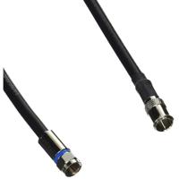 

Platinum Tools Cable Assembly, Coax Screw-On F Jack to Push-On F Plug, 12"