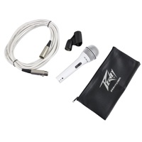 

Peavey PVi 2W XLR Unidirectional Dynamic Cardioid Microphone with 19.68' (6m) XLR Cable, White Finish