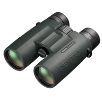 

Pentax 10x43 ZD Series ED Water Proof Roof Prism Center Focus Binocular with 6.0 Degree Angle of View, Green