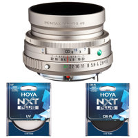 

Pentax HD Pentax-FA 43mm f/1.9 Limited Lens, Silver Bundle with Hoya NXT Plus UV and CPL Filter