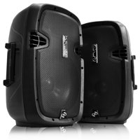 

Pyle EUPPHP1049KT 1000W 10" Active + Passive PA Speaker System Kit, Includes 2x Speaker Stands and Wired Microphone